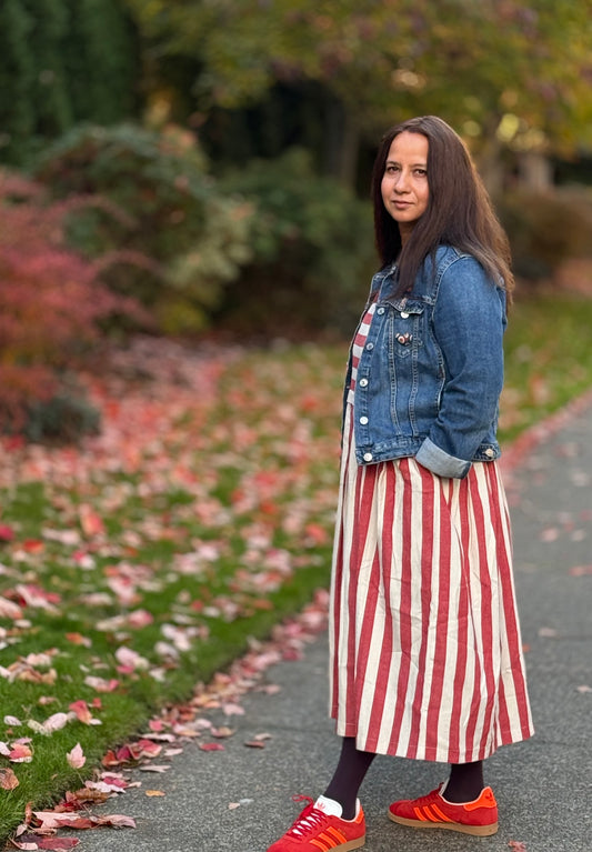 Cotton Handloom Dress Sleeveless