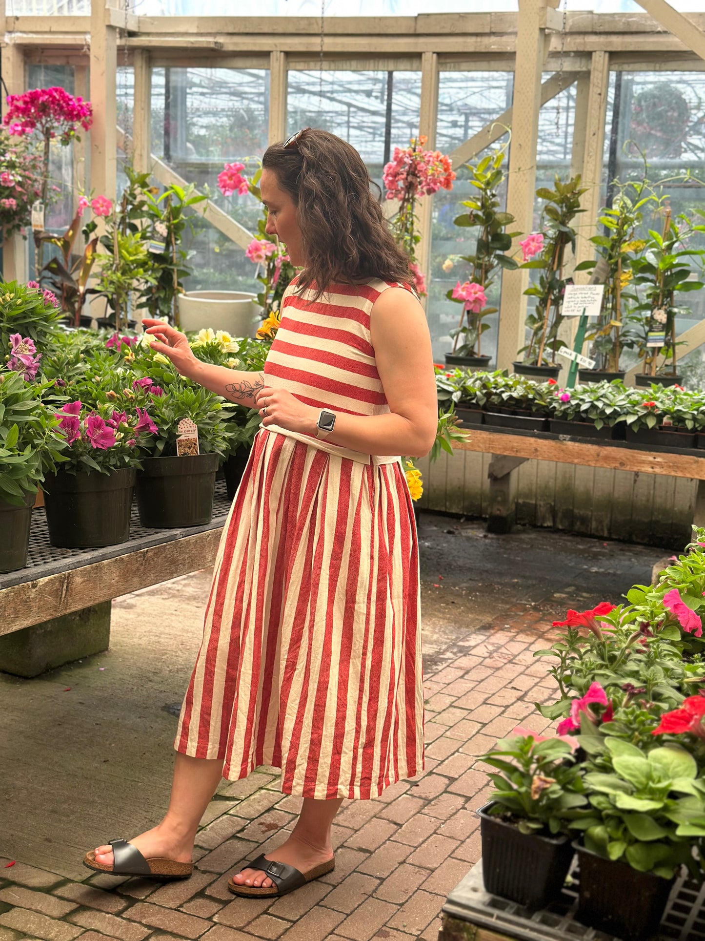 Cotton Handloom Dress Sleeveless