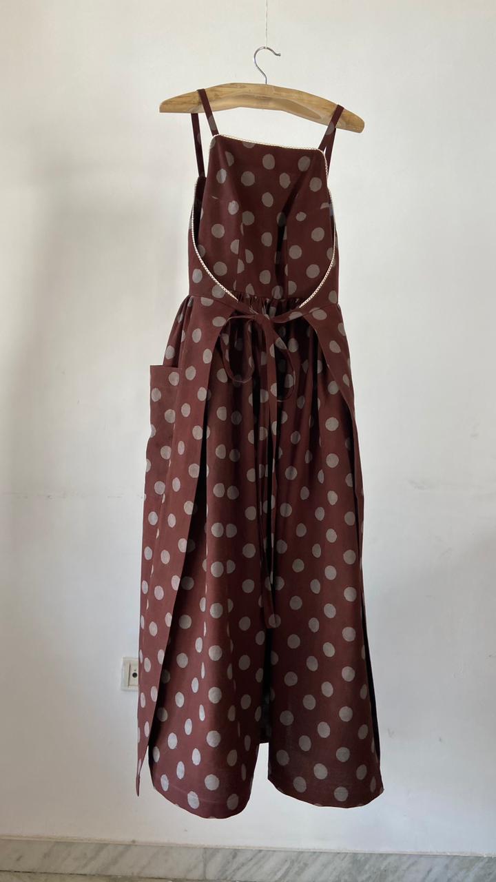 Handcrafted Dabu Block Print Cambric Cotton Dress The Blue Poppy Project Handcrafted Dabu Block Print Cambric Cotton Dress The Blue Poppy Project